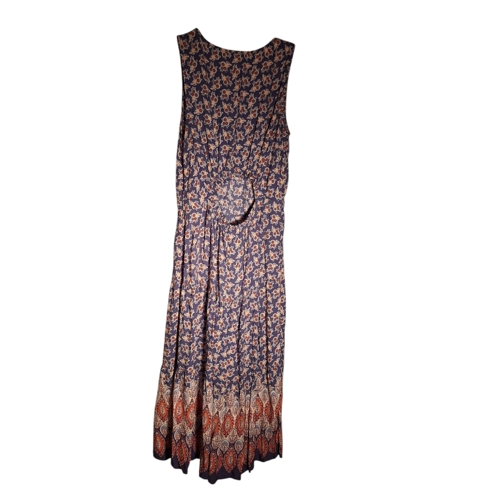 Beachlunchlounge Floral Paisley Maxi Dress Ladies Medium Lightweight Hippie Boho - Picture 3 of 8